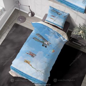 روتختی پسرانه سه بعدی طرح بالن و هواپیما pk-4146