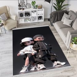 فرشینه اتاق کودک طرح خواهر و بردار